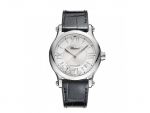 HAPPY SPORT MEDIUM AUTOMATIC STAINLESS STEEL AND DIAMONDS