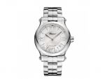 HAPPY SPORT MEDIUM AUTOMATIC STAINLESS STEEL AND DIAMONDS