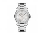 HAPPY SPORT MEDIUM AUTOMATIC STAINLESS STEEL AND DIAMONDS