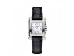 HAPPY SPORT SQUARE MINI WATCH STAINLESS STEEL AND DIAMONDS