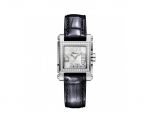 HAPPY SPORT SQUARE MINI WATCH STAINLESS STEEL AND DIAMONDS