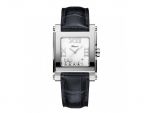 HAPPY SPORT SQUARE MEDIUM WATCH STAINLESS STEEL AND DIAMONDS