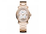 HAPPY SPORT OVAL WATCH 18-CARAT ROSE GOLD AND DIAMONDS