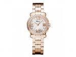 HAPPY SPORT MINI WATCH 18-CARAT ROSE GOLD AND DIAMONDS