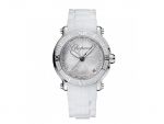 HAPPY SPORT MEDIUM WATCH STAINLESS STEEL AND DIAMONDS