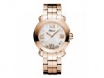 HAPPY SPORT MEDIUM WATCH 18-CARAT ROSE GOLD AND DIAMONDS