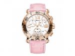 HAPPY SPORT CHRONO WATCH 18-CARAT ROSE GOLD AND DIAMONDS