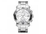 HAPPY SPORT CHRONO WATCH STAINLESS STEEL AND DIAMONDS