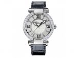 IMPERIALE 40 MM WATCH STAINLESS STEEL, AMETHYST AND DIAMONDS
