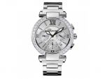 IMPERIALE CHRONO 40 MM WATCH STAINLESS STEEL, AMETHYST AND DIAMONDS