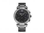 IMPERIALE CHRONO 40 MM WATCH DLC BLACKENED STAINLESS STEEL AND DIAMONDS