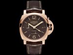 LUMINOR 1950 8 DAYS GMT ORO ROSSO (Ø 44 MM) - PAM00576
