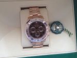 Rolex Daytona 116505 18k Rose Gold Everose Chocolate Chronograph 2015 