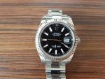 Rolex Datejust II 41mm Steel and White Gold 116334 Black