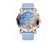 HAPPY SPORT CHRONO WATCH 18-CARAT ROSE GOLD AND DIAMONDS