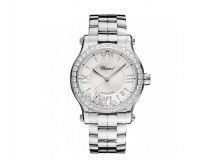 HAPPY SPORT MEDIUM AUTOMATIC STAINLESS STEEL AND DIAMONDS