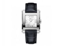 HAPPY SPORT SQUARE MEDIUM WATCH STAINLESS STEEL AND DIAMONDS