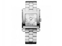 HAPPY SPORT SQUARE MEDIUM WATCH STAINLESS STEEL AND DIAMONDS