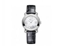 HAPPY SPORT MINI WATCH STAINLESS STEEL AND DIAMONDS