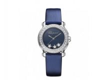 HAPPY SPORT MINI WATCH STAINLESS STEEL AND DIAMONDS