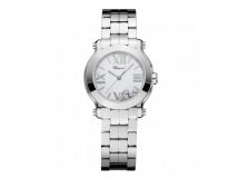 HAPPY SPORT MINI WATCH STAINLESS STEEL AND DIAMONDS