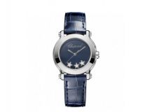 HAPPY SPORT MINI WATCH STAINLESS STEEL AND DIAMONDS
