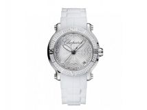 HAPPY SPORT MEDIUM WATCH STAINLESS STEEL AND DIAMONDS