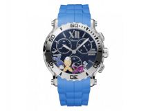 HAPPY SPORT CHRONO WATCH STAINLESS STEEL AND COLOURED STONES