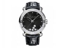 HAPPY SPORT XL WATCH STAINLESS STEEL AND DIAMONDS