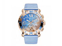 HAPPY SPORT CHRONO WATCH 18-CARAT ROSE GOLD AND DIAMONDS