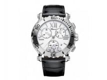 HAPPY SPORT CHRONO WATCH STAINLESS STEEL AND DIAMONDS