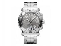 HAPPY SPORT CHRONO WATCH STAINLESS STEEL AND DIAMONDS