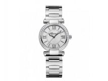 IMPERIALE 28 MM WATCH STAINLESS STEEL, AMETHYST AND DIAMONDS