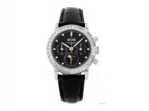 White Gold and Diamonds, Luminous Hands Patek Philippe, Geneve, Made 1997.