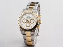 Rolex Daytona Cosmograph 2Tone 18k Gold & Stainless Steel White