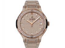 Hublot Classic Fusion King Gold Bracelet Full Pavé 38.00 mm 565.OX.9010.OX.3704