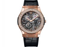 Hublot Classic Fusion Classico Ultra-thin Skeleton King Gold Diamonds 42.00 mm 545.OX.0180.LR.1104