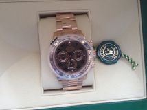 Rolex Daytona 116505 18k Rose Gold Everose Chocolate Chronograph 2015 