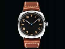 Panerai Radiomir California 3 Days PAM 448 Special Edition 750 pcs . made - Steel on Brown Strap with Black Dial