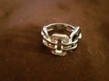 Chanel Onyx Diamond Gold Ring