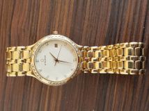 Eterna 32mm 18K Yellow Gold Diamond Bezel & Dial Quartz