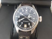 IWC Big Pilot 5002 7 Day Power Reserve 46mm Steel Case Black Dial Automatic Watch IW5002