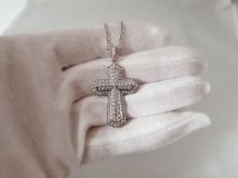Cartier Cross Diamonds Pendant in 18K White Gold